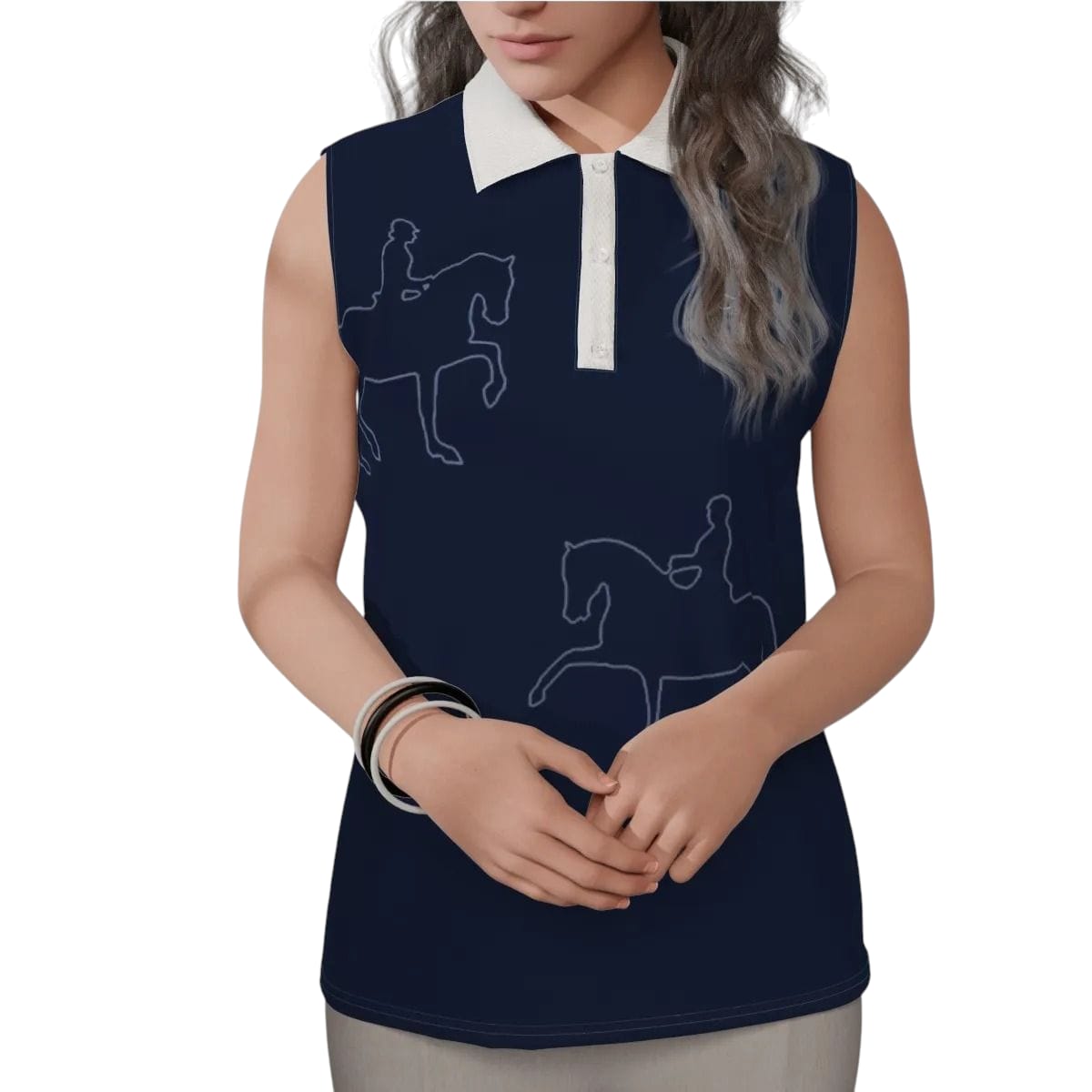 Polo sans manche PIAFFÉ Femme