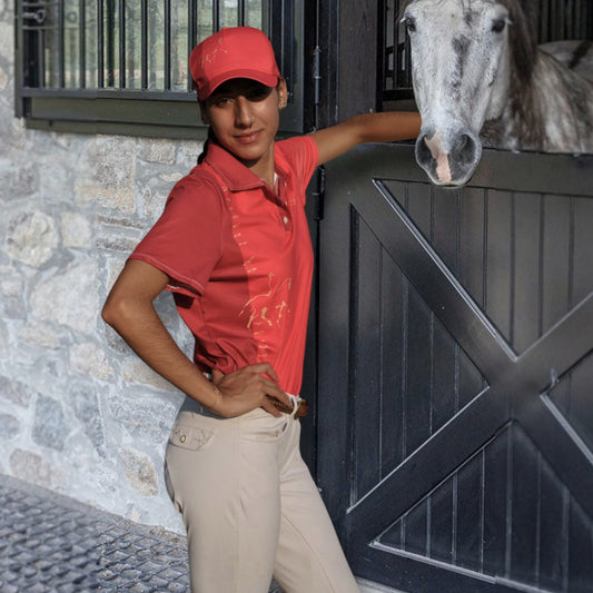 Polo PASSION Carmin Femme