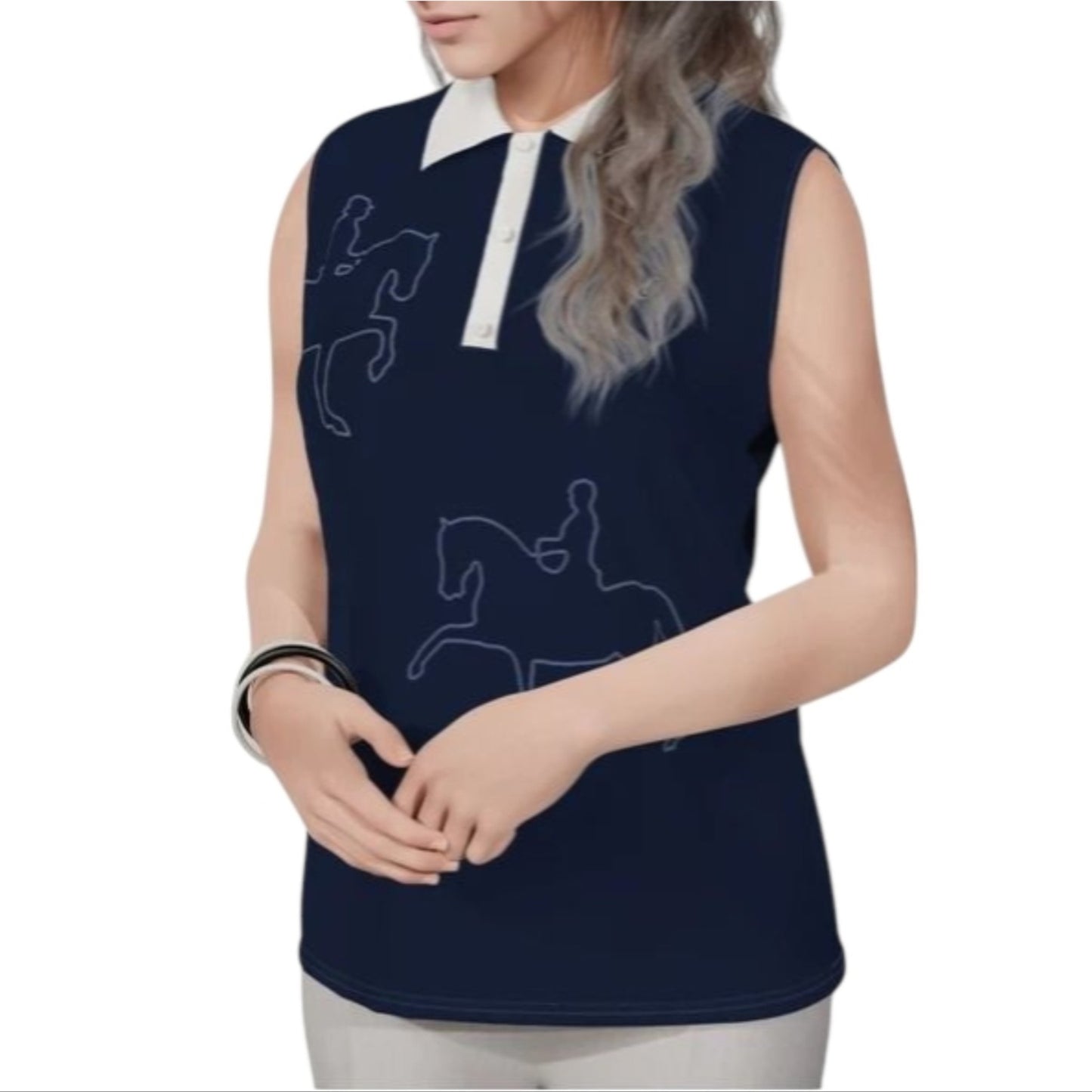 Polo sans manche PIAFFÉ Femme
