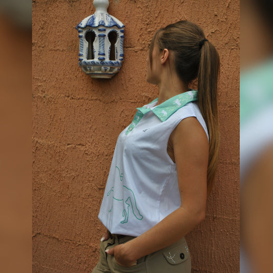 Polo sans manche LIBERTÉ Femme