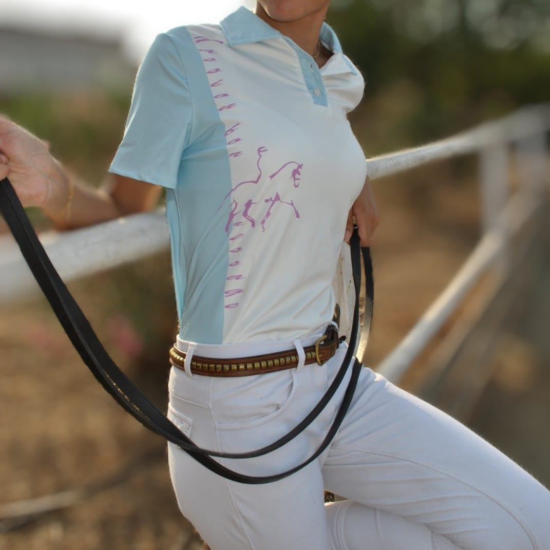 Polo PASSION Céleste Femme