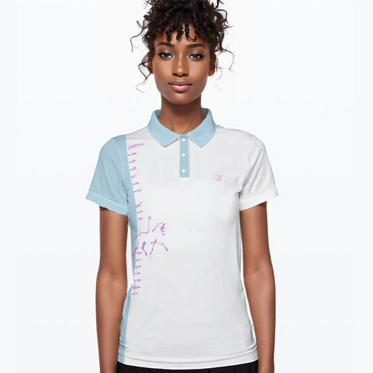 Polo PASSION Céleste Femme