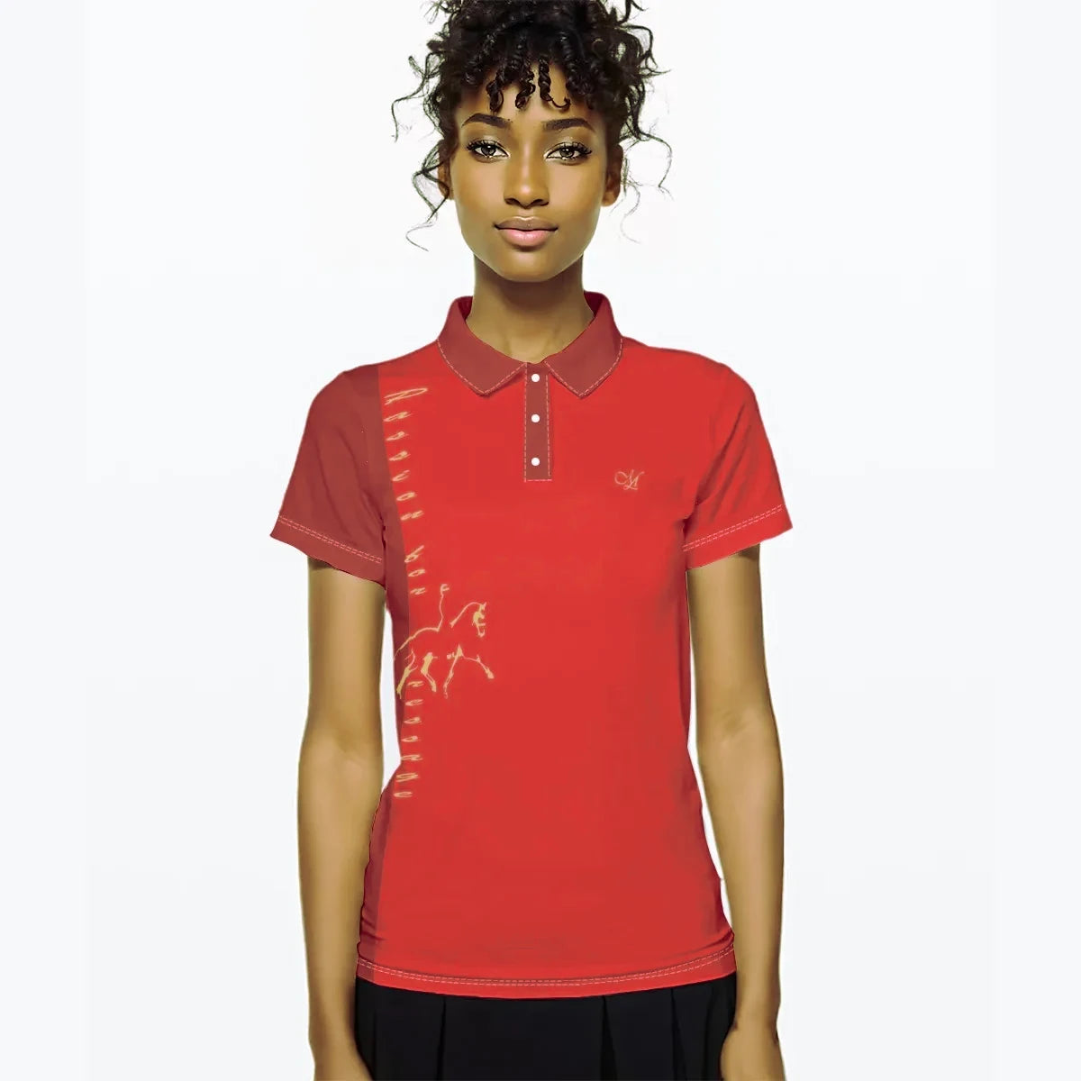 Polo PASSION Carmin Femme
